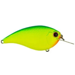 Evergreen Flat Force 4 Crankbait Blue Back Chartreuse